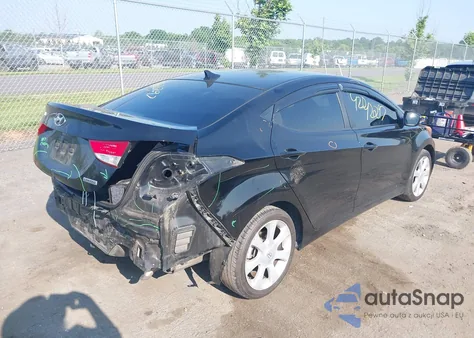 2013 Hyundai Elantra Limited from USA, damaged, VIN KMHDH4AE3DU556826